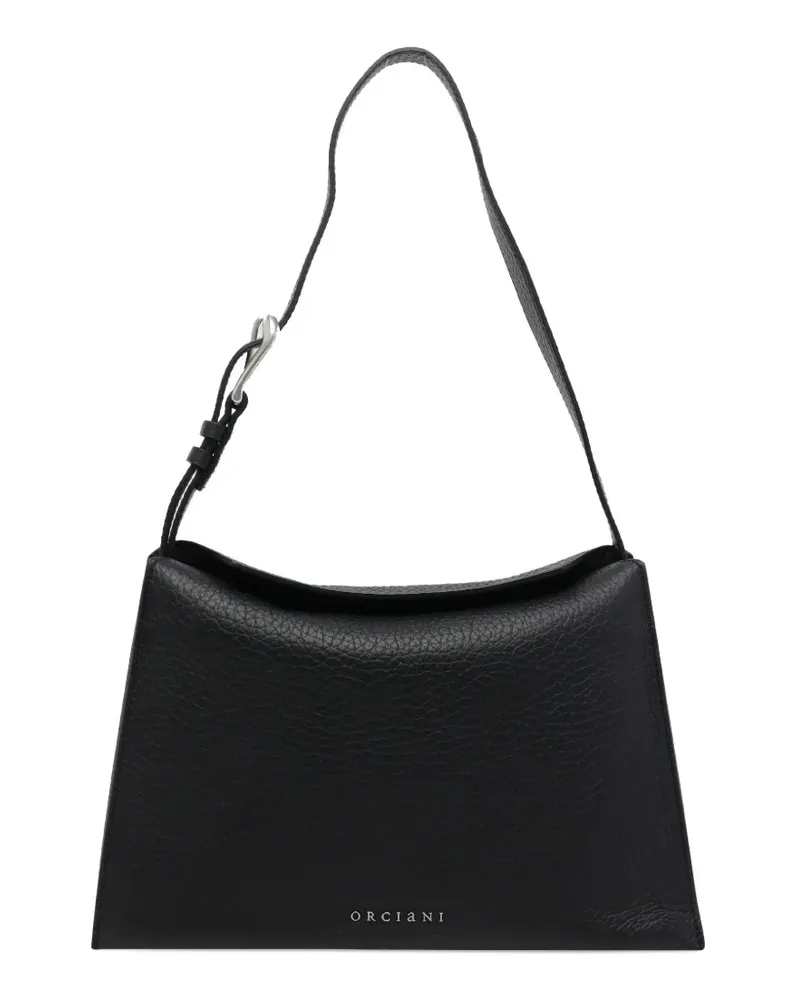Orciani small Trinity leather shoulder bag - Schwarz Schwarz