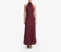 Rückenfreies Delphina Neckholder-Kleid - Rot