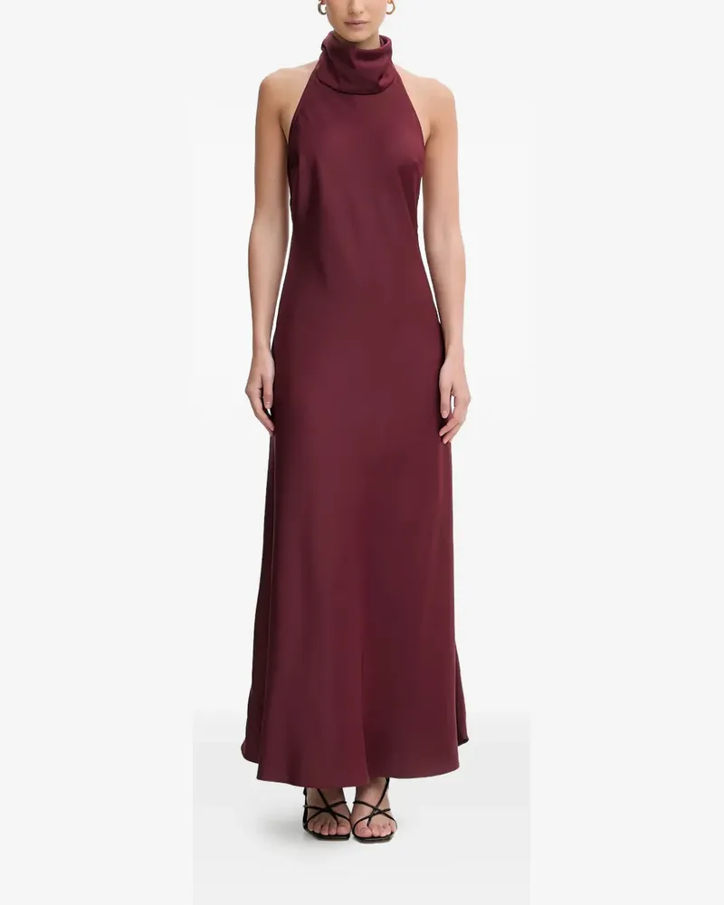 Bardot Rückenfreies Delphina Neckholder-Kleid - Rot Rot