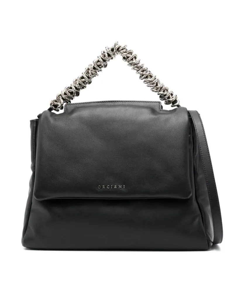Orciani Mittelgroße 'Sveva' Schultertasche - Schwarz Schwarz