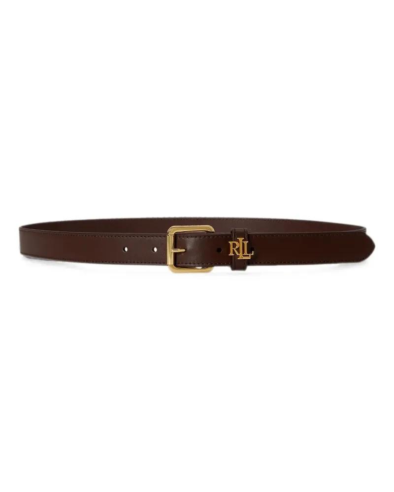 Ralph Lauren Gürtel mit Logo-Schild - Braun Braun
