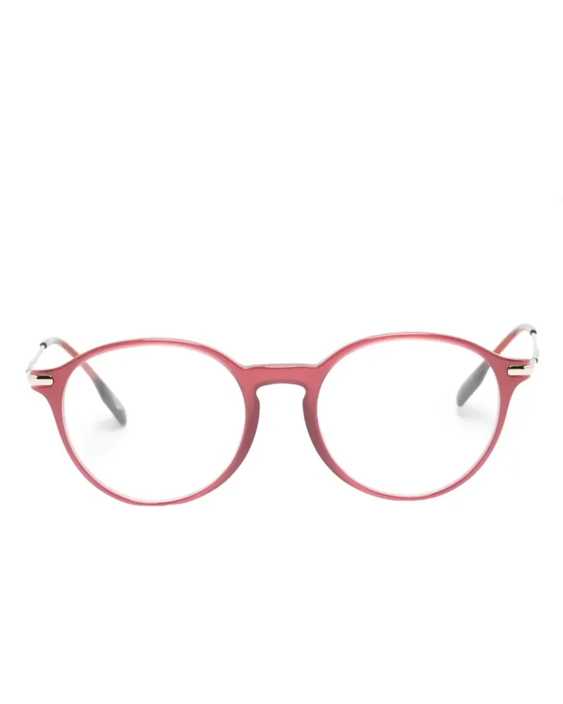 Burberry Brille mit rundem Gestell - Rot Rot