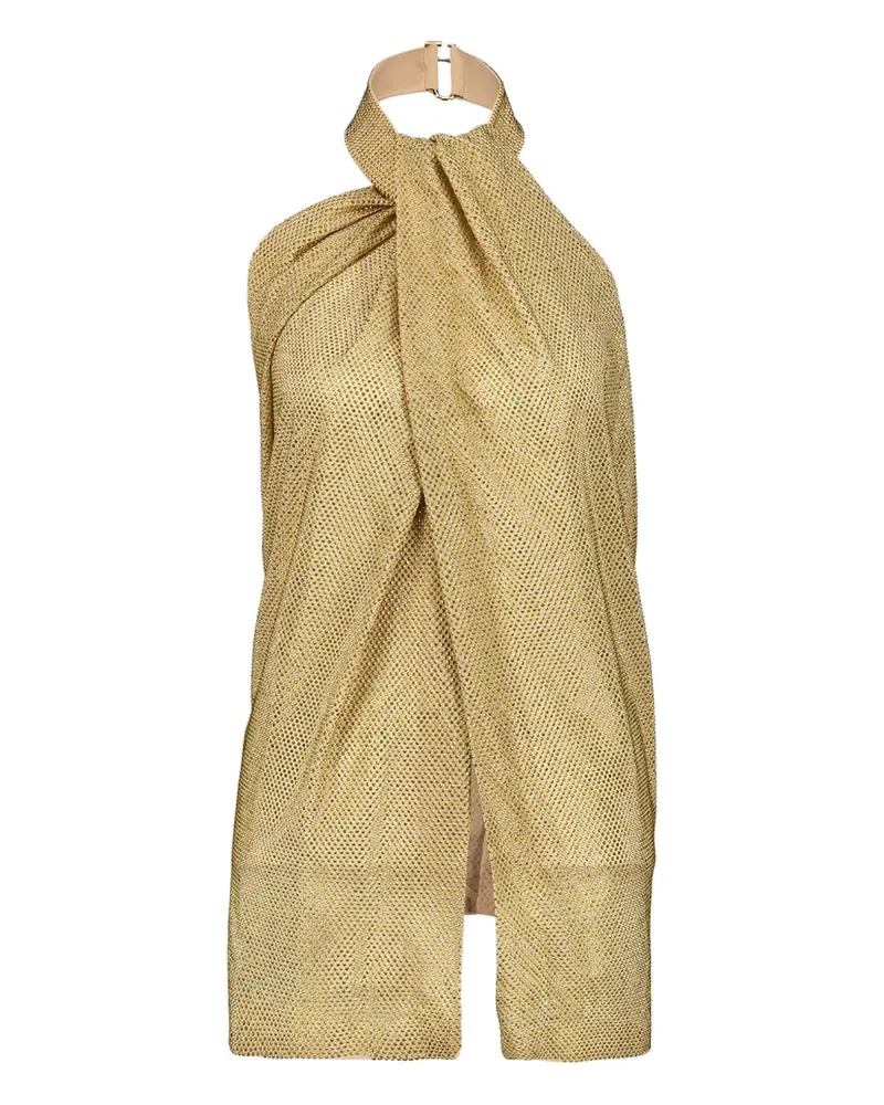 Stella McCartney Cropped-Top mit Kristallen - Gelb Gelb