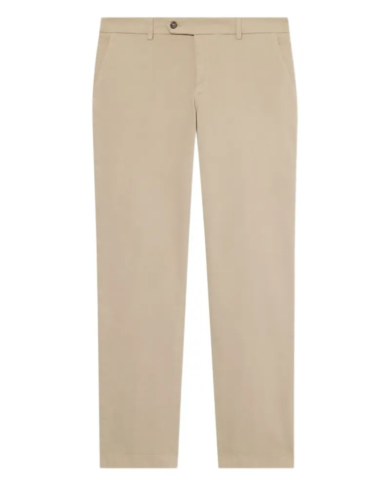 Brooks Brothers cotton-blend trousers - Nude Nude