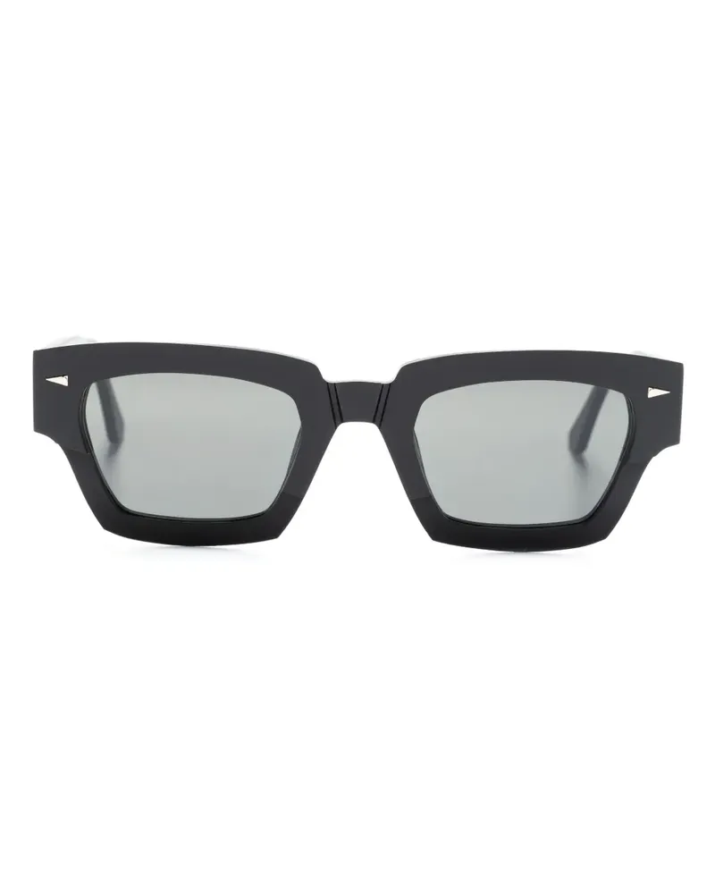 AHLEM Sonnenbrille mit eckigem Gestell - Schwarz Schwarz