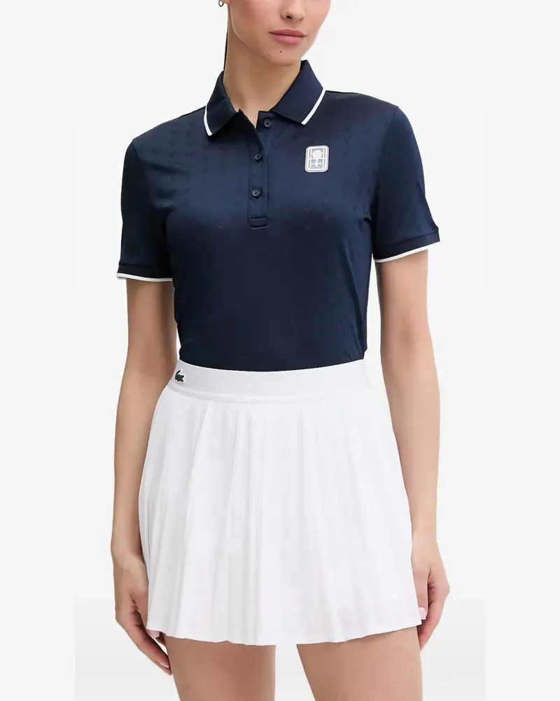 Lacoste Heritage monogram polo shirt - Blau Blau