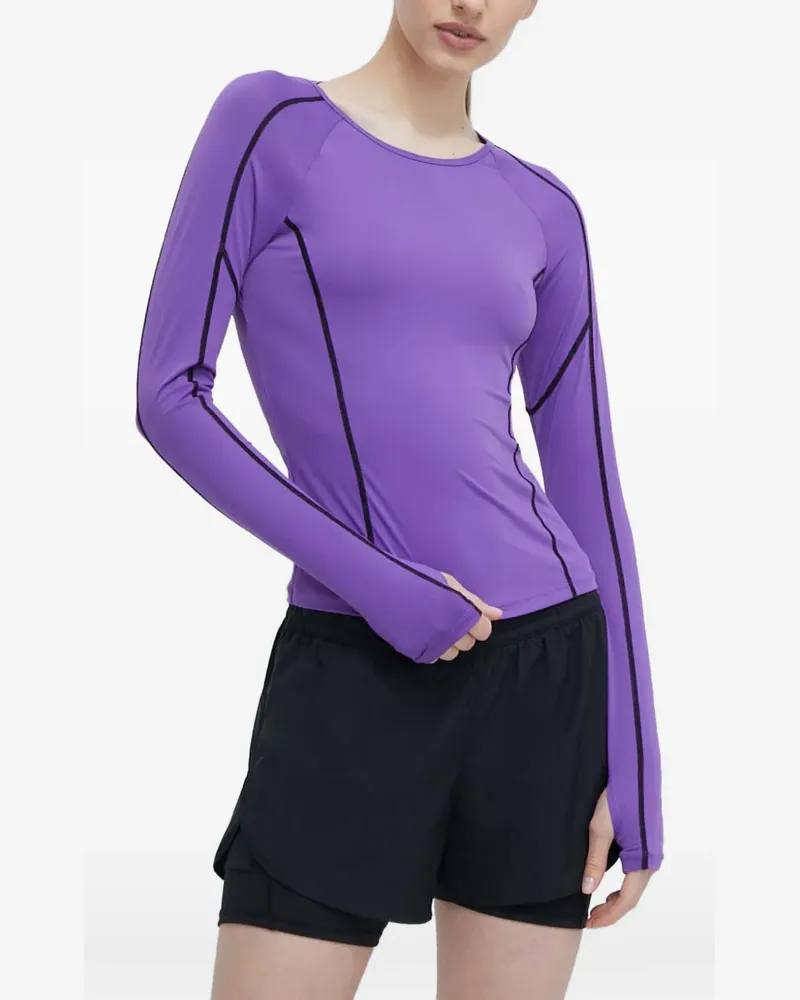 P.E. NATION long-sleeve cutout top - Violett Violett