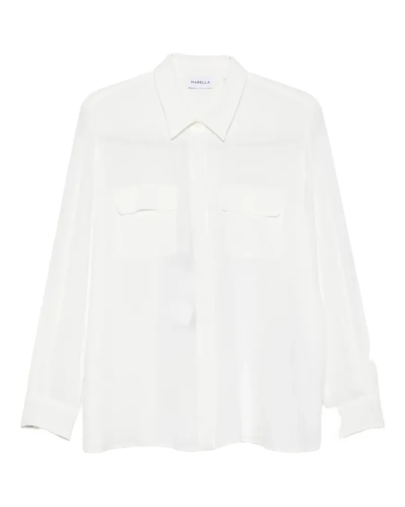 MARELLA Febe pocket collared shirt - Weiß Weiß