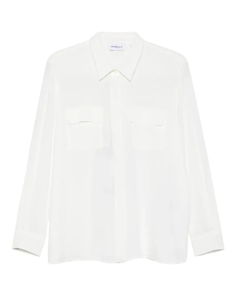 MARELLA Febe pocket collared shirt - Weiß Weiß
