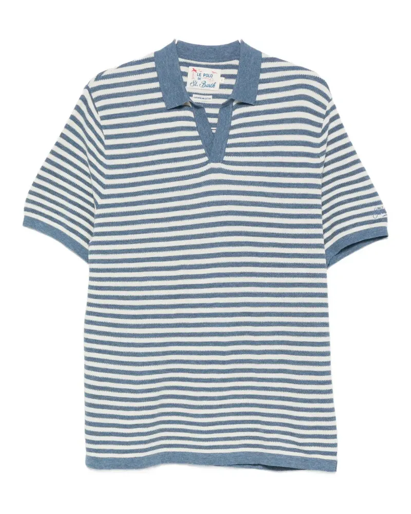 MC2 Saint Barth Sloan Stripes Cotton striped top - Blau Blau