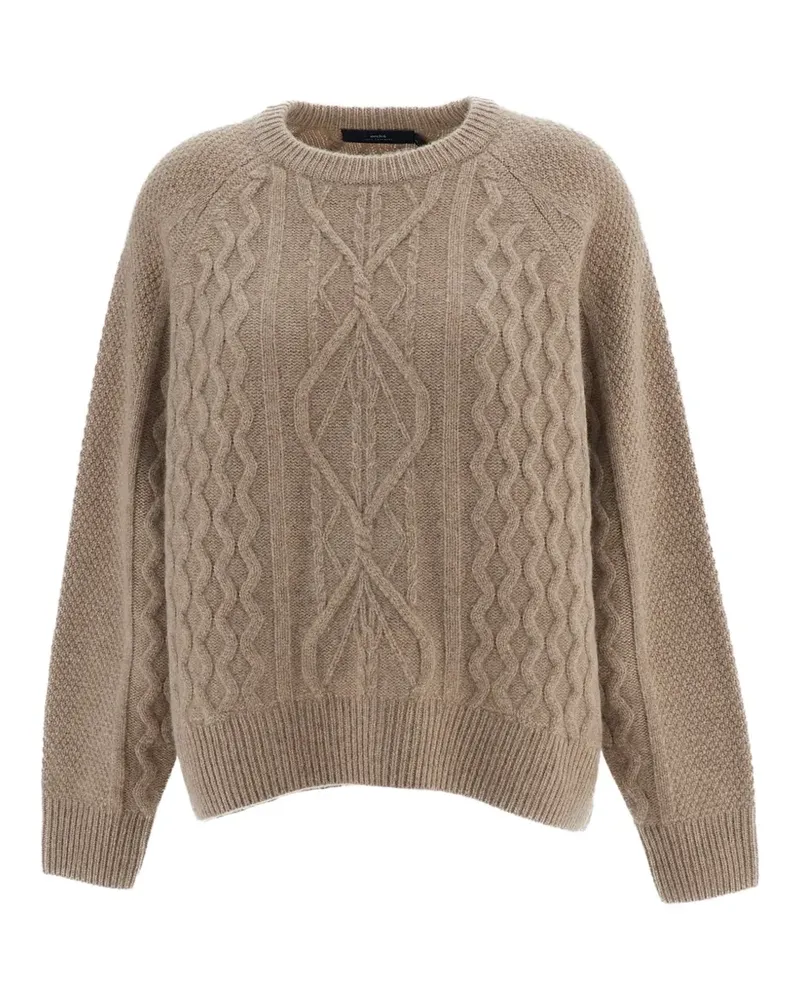 arch4 Delilah Kaschmirpullover mit Zopfmuster - Nude Nude