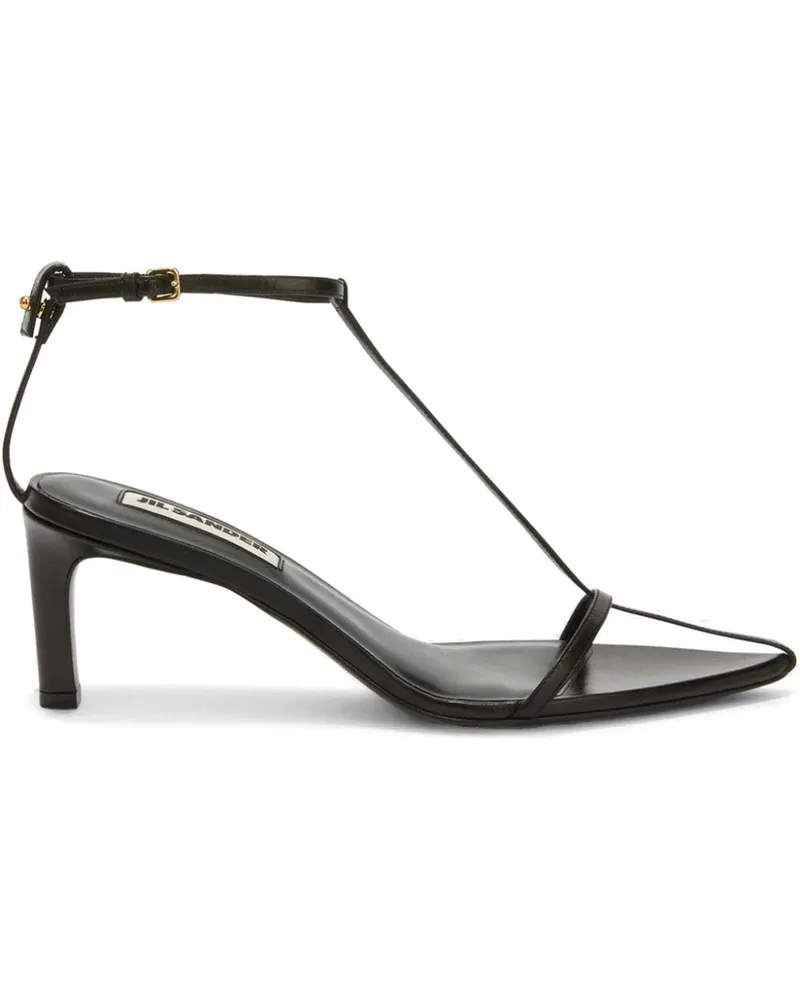 Jil Sander Hohe Sandalen - Schwarz Schwarz