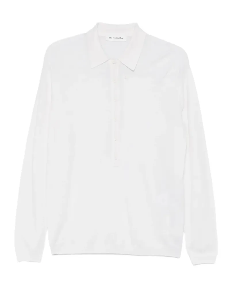 FRANKIE Shop Tala long-sleeve polo shirt - Weiß Weiß