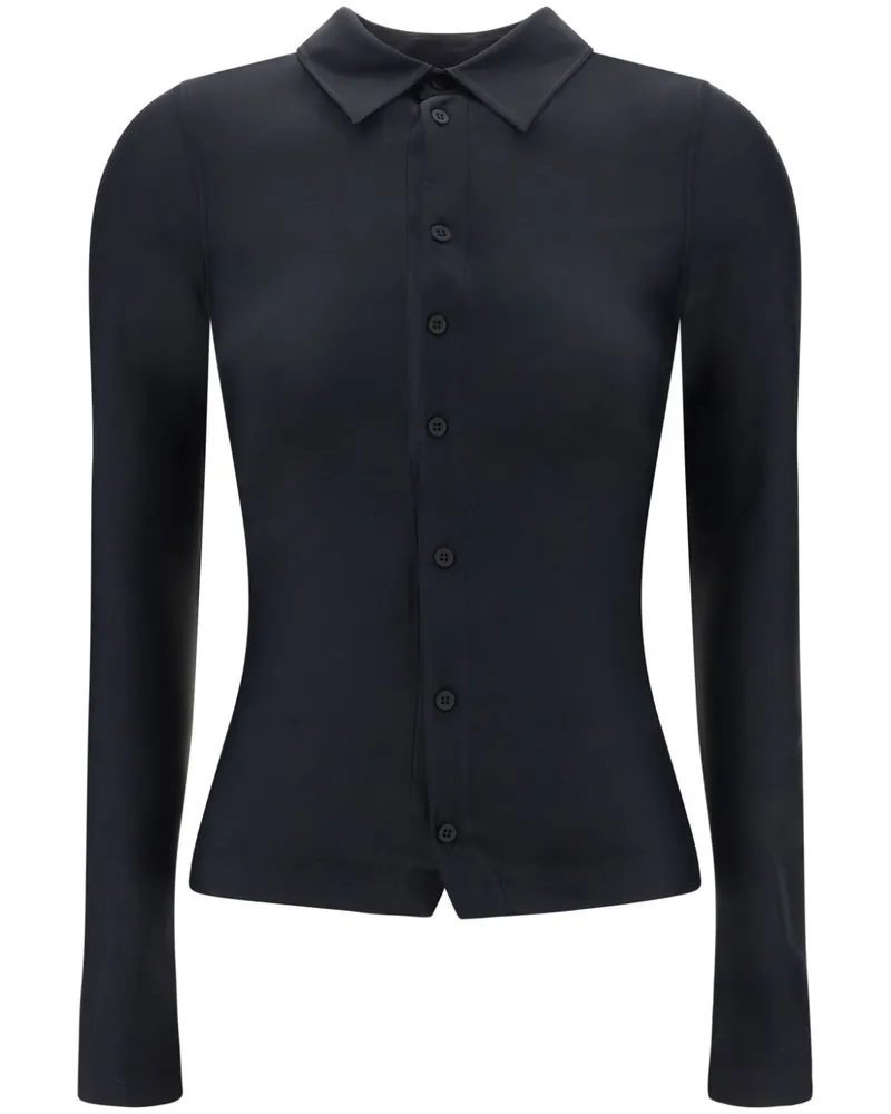 Balenciaga Klassisches Twill-Hemd - Schwarz Schwarz