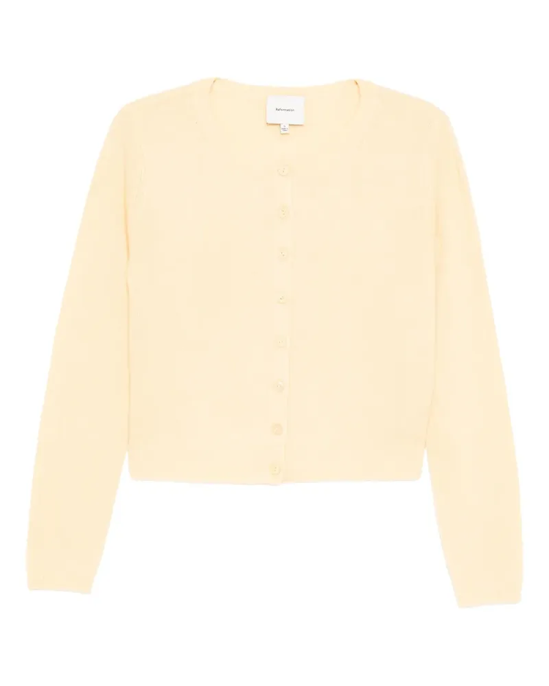 Reformation Clara Cardigan - Gelb Gelb