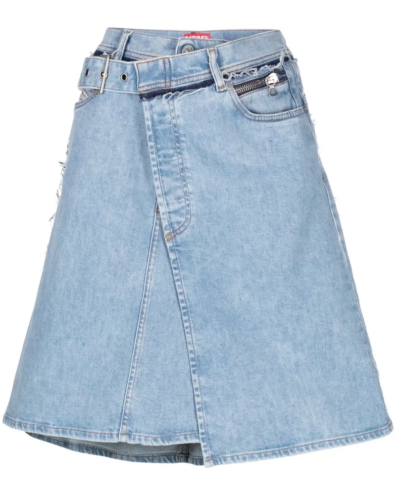 Diesel Asymmetrischer Jeansrock - Blau Blau