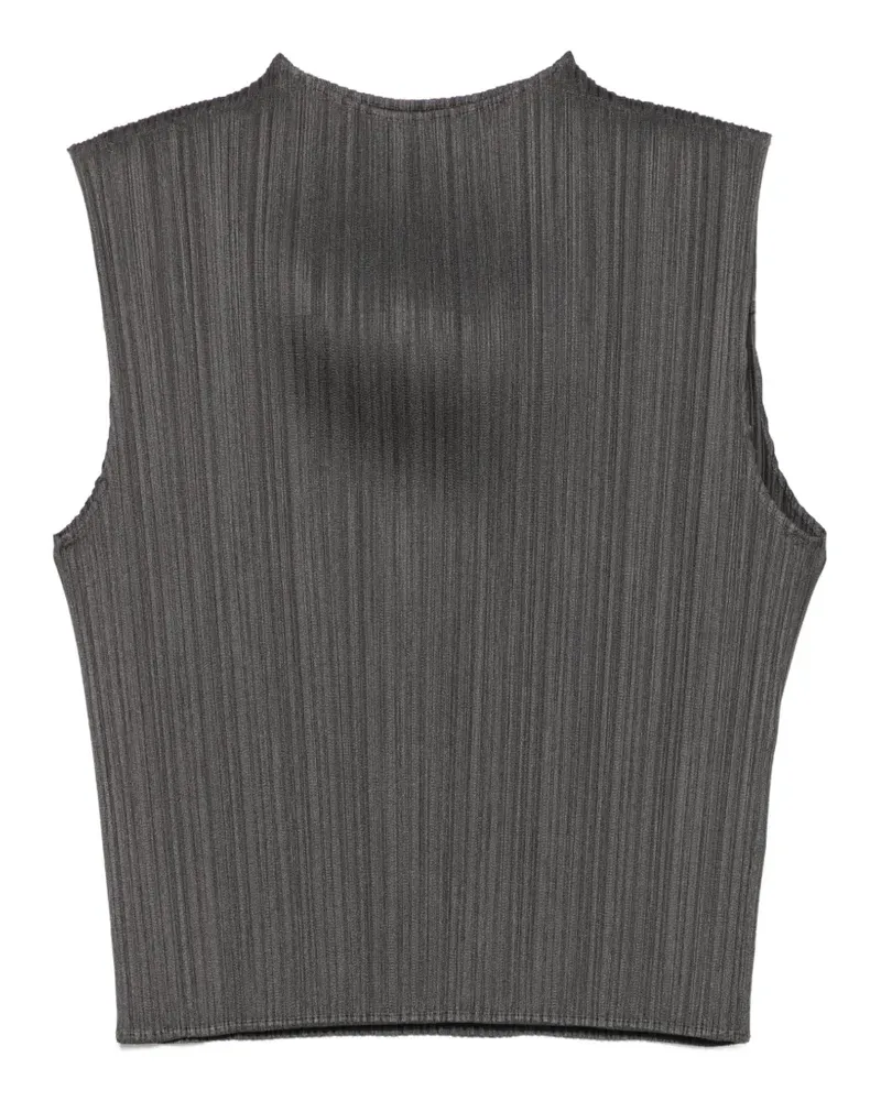 Issey Miyake Plissierter Trägershirt - Grau Grau