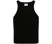 Geripptes Tanktop - Schwarz