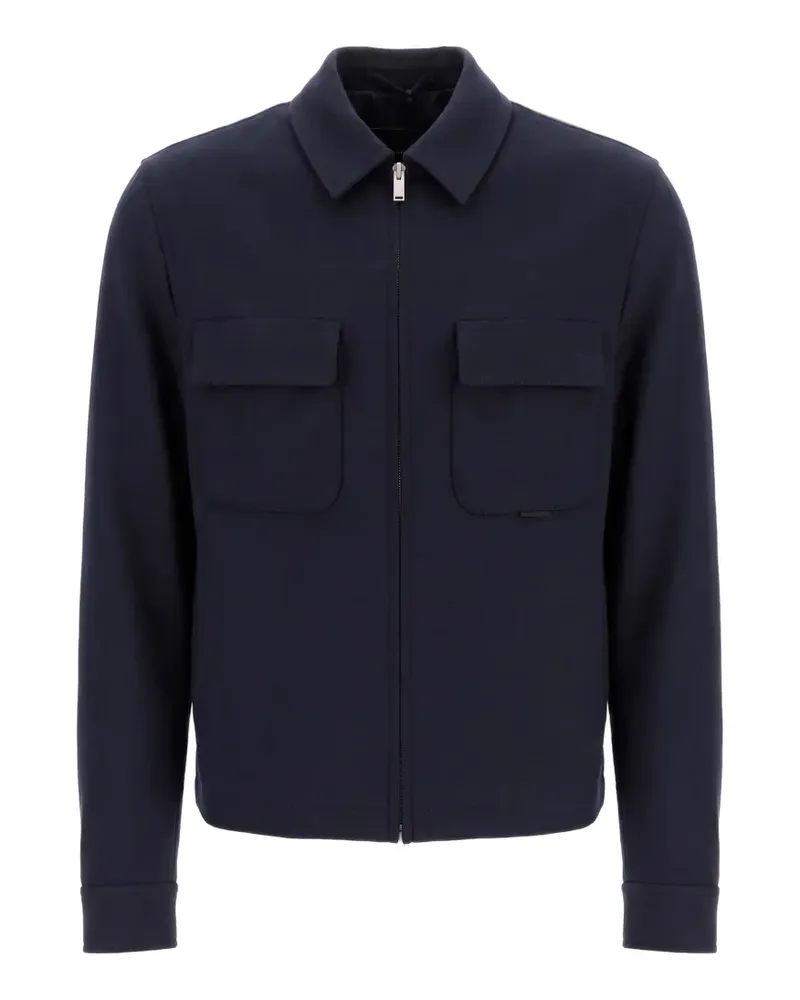 LARDINI Jacke mit Reißverschluss - Blau Blau