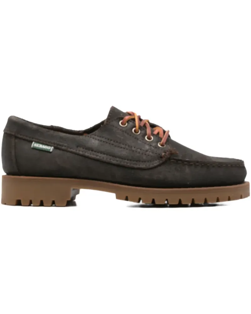 Sebago logo-tag boat shoes - Braun Braun