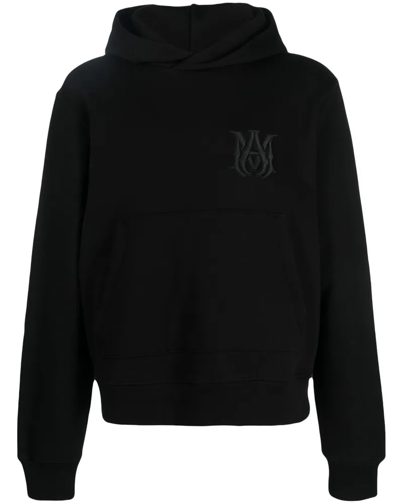 Amiri Hoodie mit Logo-Stickerei - Schwarz Schwarz