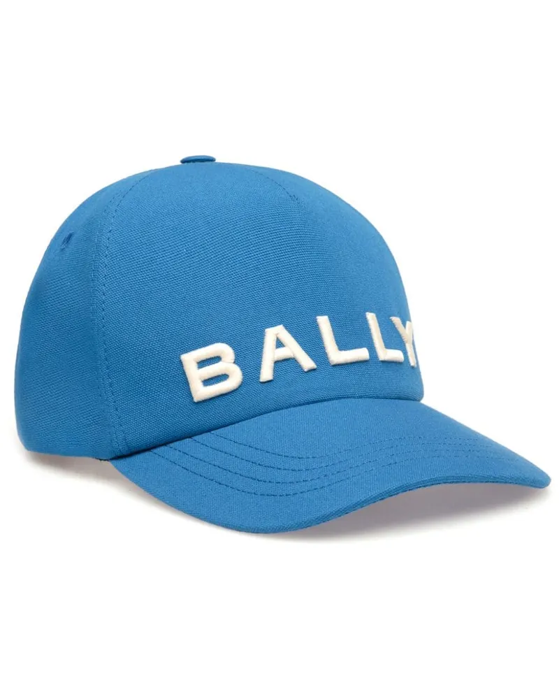 Bally Baseballkappe mit Logo-Stickerei - Blau Blau