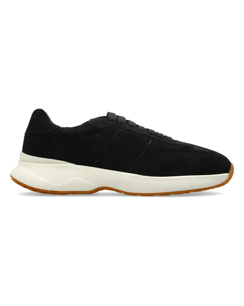 Kiton suede round-toe sneakers - Schwarz Schwarz