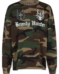 Supreme Being x Bounty Hunter Thermal Henley Langarmshirt Grün