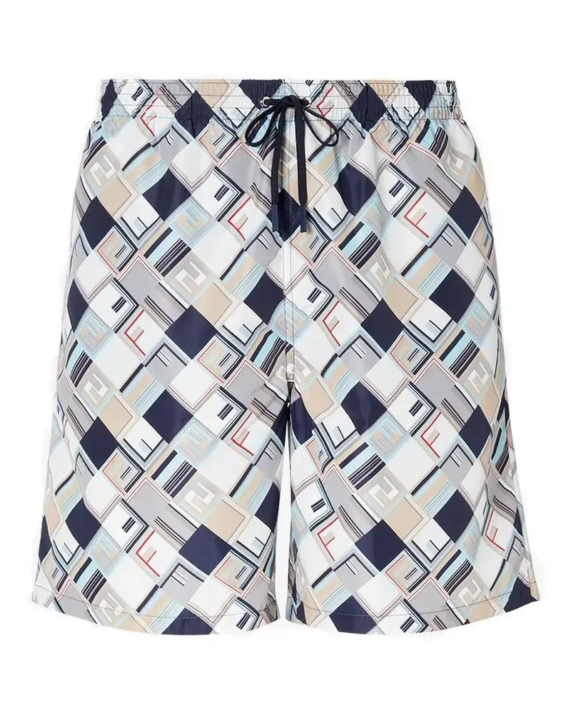 Fendi Klassische Badeshorts - Blau Blau