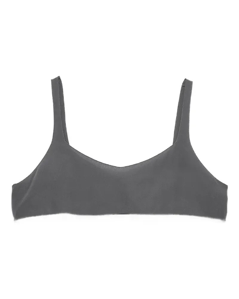 Prada crepe de chine top - Grau Grau