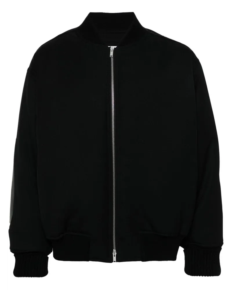 Jil Sander Gefütterte Bomberjacke aus Twill - Schwarz Schwarz