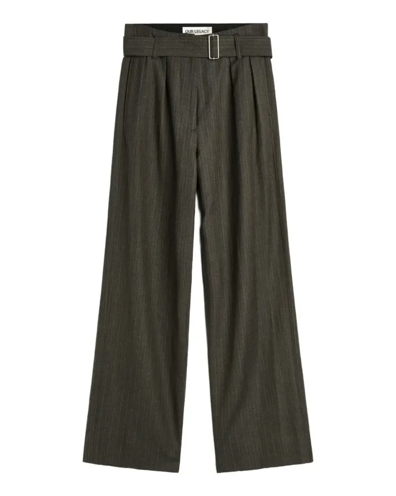 Our Legacy Soar Hose mit Nadelstreifen - Grau Grau