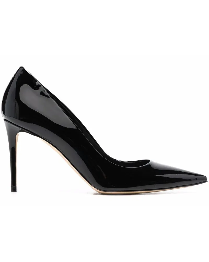 Scarosso Pumps aus Leder - Schwarz Schwarz