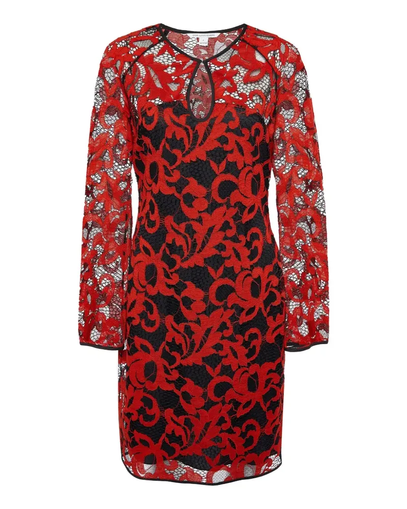 Diane von Furstenberg Gadie lace mini dress - Rot Rot