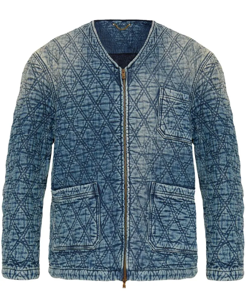 Golden Goose Gesteppte Jacke Blau