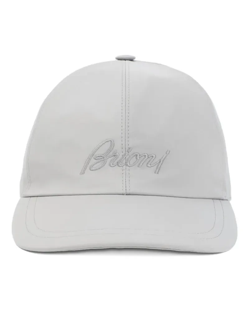 Brioni Baseballkappe mit Logo-Stickerei - Grau Grau