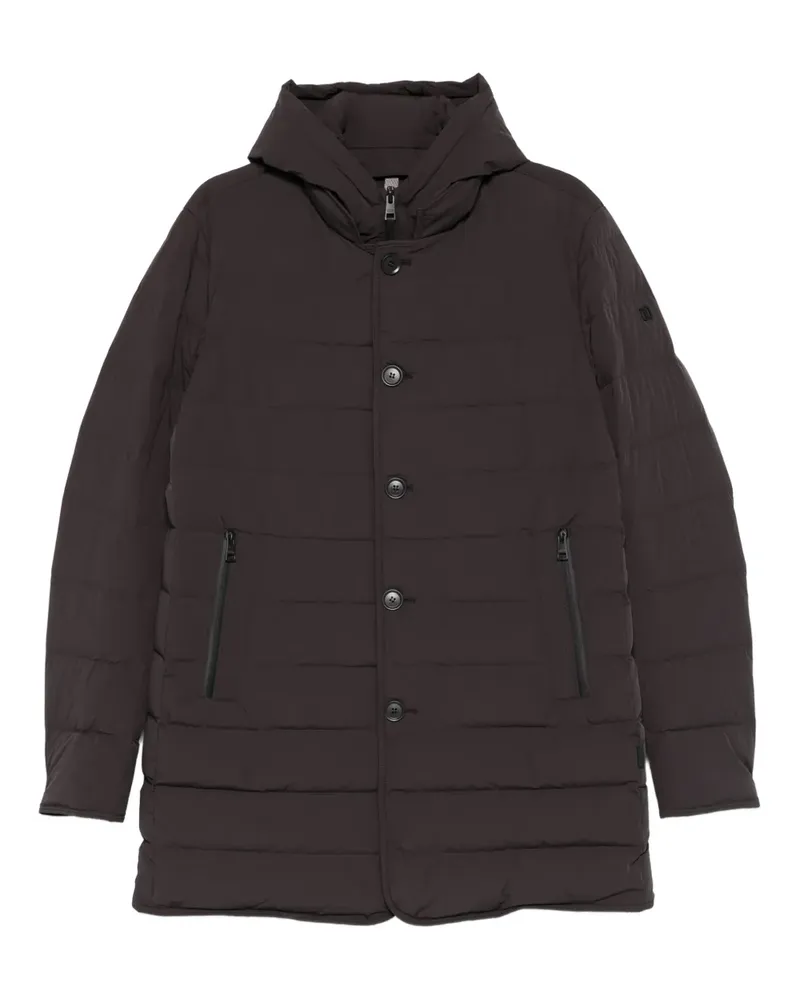 DUNO button hooded jacket - Braun Braun