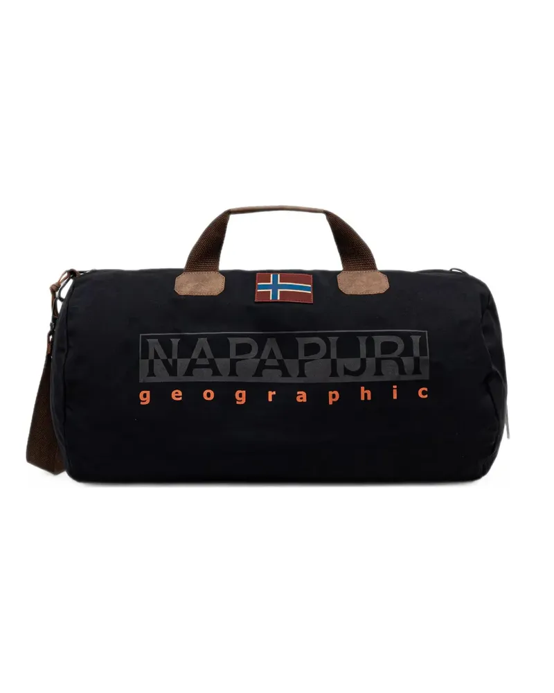 Napapijri 48 LT Bering logo-print holdall - Schwarz Schwarz