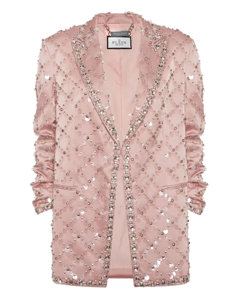 Philipp Plein Sakko mit Pailletten - Rosa Rosa