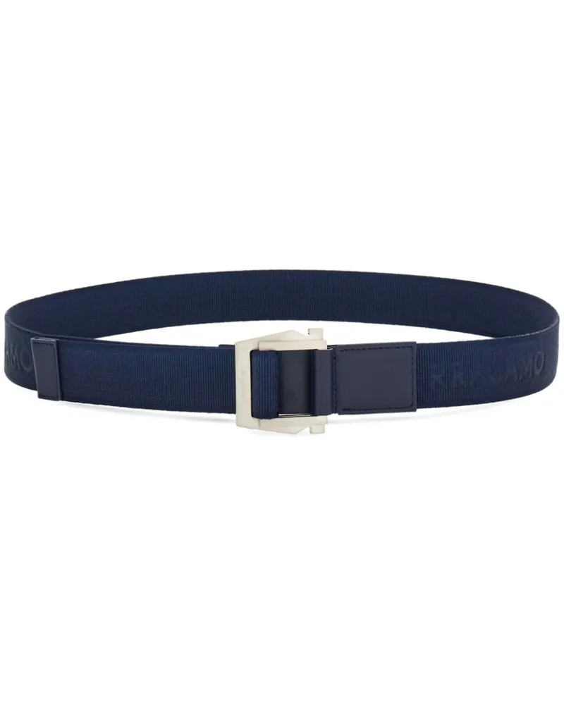 Ferragamo Gürtel mit Logo-Gravur - Blau Blau
