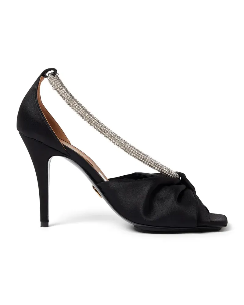 Stella McCartney Sandalen mit Kristallen - Schwarz Schwarz