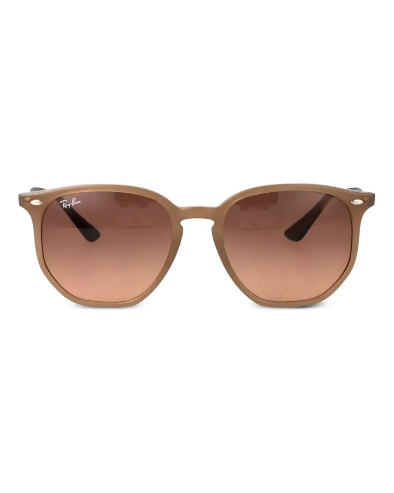 Ray Ban Eckige Sonnenbrille - Braun Braun