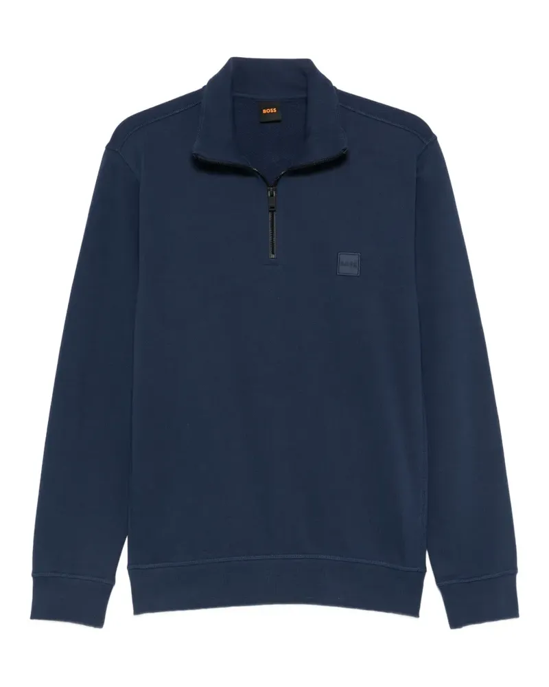 HUGO BOSS Sweatshirt mit Reißverschluss - Blau Blau