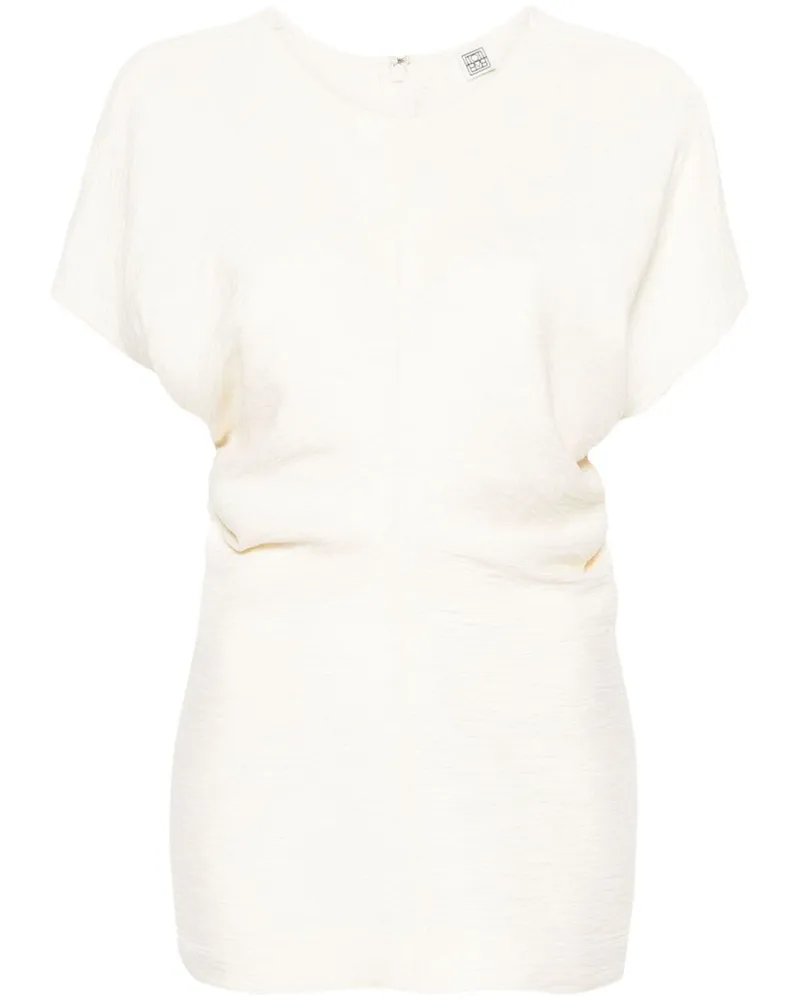 Totême Texturierte Leteri Bluse - Nude Nude