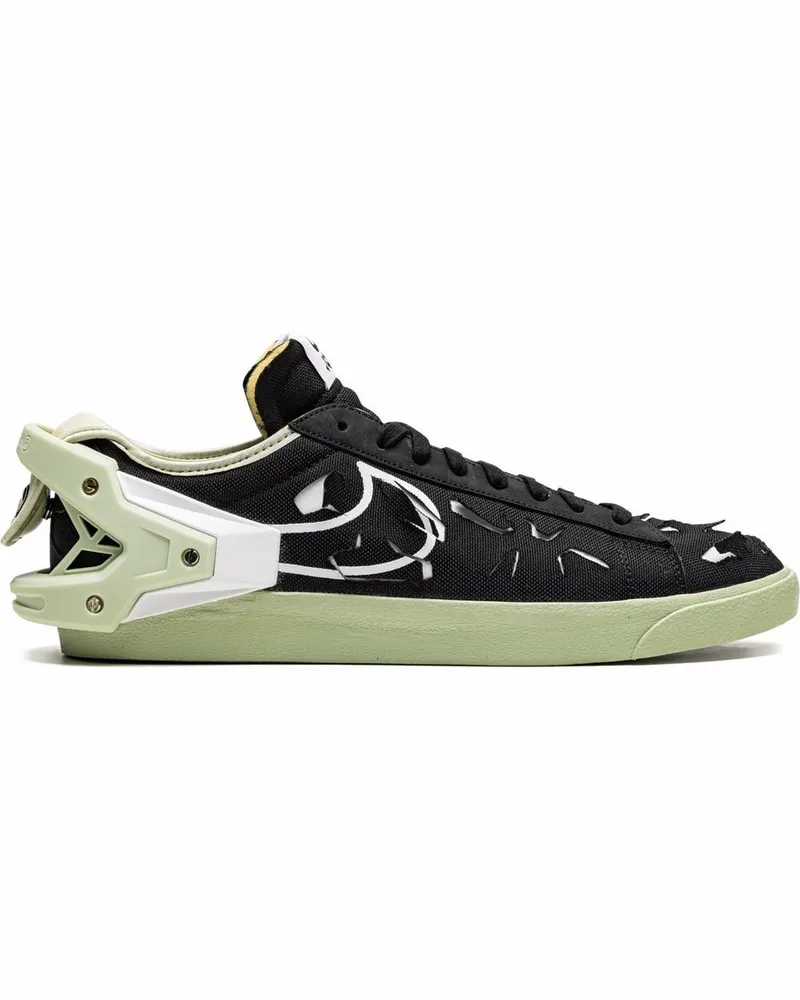 Nike x Acronym Blazer Low Black / Olive Aura Sneakers - Schwarz Schwarz