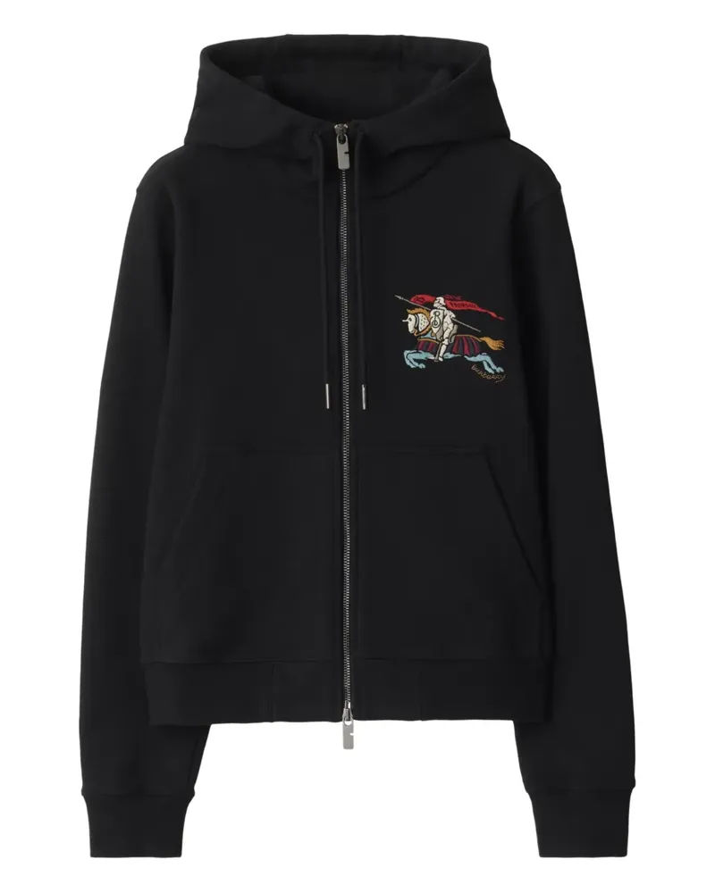 Burberry Kapuzenjacke mit Ritteremblem - Schwarz Schwarz