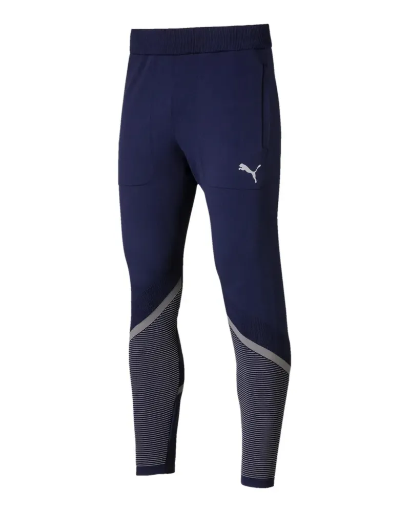 Puma Reactive Evoknit Jogginghose mit Logo-Detail - Blau Blau