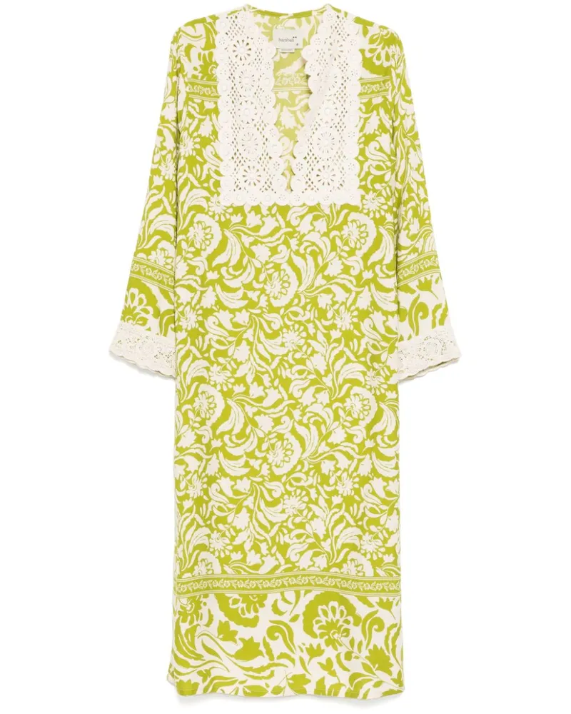 Bambah Gehäkeltes Kaftankleid - Grün Grün