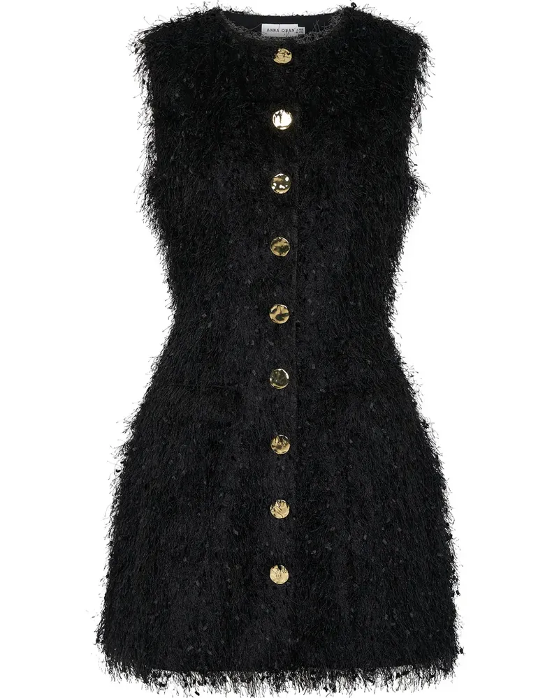 Anna Quan Minikleid mit strukturiertem Finish - Schwarz Schwarz