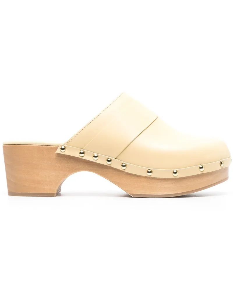 aeyde Bibi Mules 60mm - Nude Nude